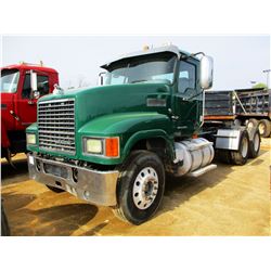2009 MACK CHU613 TRUCK TRACTOR, VIN/SN:1M1AN09Y99N004465 - T/A, 415HP MP8 MACK ENGINE, 10 SPEED TRAN