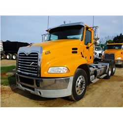2014 MACK CXU613 TRUCK TRACTOR, VIN/SN:1M1AW07Y5EM041867 - T/A, MACK MP8 ENGINE, MACK M-DRIVE AUTO S