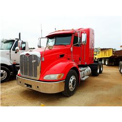 2012 PETERBILT 387 TRUCK TRACTOR, VIN/SN:1XPVDP9X8CD166071 - T/A, 455 HP PACCAR ENGINE, 10 SPEED TRA