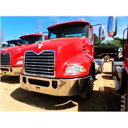 2008 MACK CXU613 TRUCK TRACTOR, VIN/SN:1M1AW09Y38N001315 - T/A, 415 HP MACK MP8 ENGINE, 10 SPD TRANS