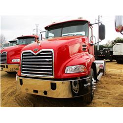 2007 MACK CXN613 VISION TRUCK TRACTOR, VIN/SN:1M1AK06Y87N019646 - T/A, AC380 MACK ENGINE, 10 SPEED T