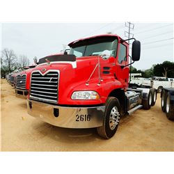 2005 MACK CHN613 TRUCK TRACTOR, VIN/SN:1M1AK06Y06N01109 - T/A, MACK DIESEL ENGINE, MACK T310M 10 SPD
