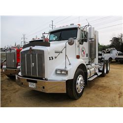 2006 KENWORTH T800 TRUCK TRACTOR, VIN/SN:1XKDDU9X46J153758 - T/A, CAT C13 DIESEL ENGINE, 10 SPEED TR