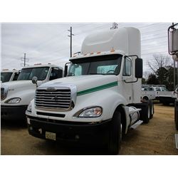 2007 FREIGHTLINER TRUCK TRACTOR, VIN/SN:1FUJA6CK67LY11322 - T/A, DISTRICK S60 DIESEL ENGINE, 10 SPEE