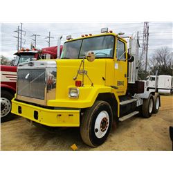 1990 VOLVO WT-64 TRUCK TRACTOR, VIN/SN:4V2DBRG6LU506712 - T/A, DETROIT SERIES 60 DIESEL ENGINE, 8LL 