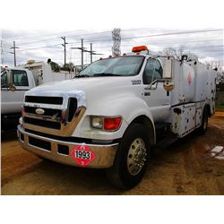 2007 FORD F750 FUEL & LUBE TRUCK, VIN/SN:3FRXF75S47V514616 - CAT DIESEL ENGINE, 7 SPEED TRANS, FUEL,