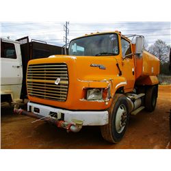 1995 FORD L9000 WATER TRUCK, VIN/SN:1FTYS95W3SVA05777 - S/A, DIESEL ENGINE, 7 SPEED TRANS, REAR, FRO