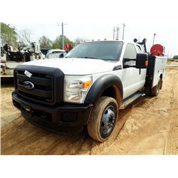2012 FORD F450 SERVICE TRUCK, VIN/SN:1FD0X4GYXCEB75633 - EXT CAB, V10 GAS ENGINE, A/T, READING SERVI