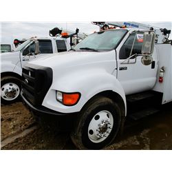 2007 FORD F750 MECHANIC TRUCK, VIN/SN:3FRWF75N57V509172 - S/A, CAT DIESEL ENGINE, 6 SPEED TRANS, AUT