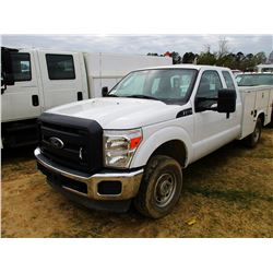 2013 FORD F250 SERVICE TRUCK; VIN/SN:1FT7X2B62DEB44360 -4X4, EXT. CAB, V8 GAS, KNAPHEIDE SERVICE BOD
