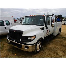 2013 INTERNATIONAL TERRASTAR SERVICE TRUCK; VIN/SN:1HTJSSKK8DH332545 -CREW CAB, MAX FORCE ENGINE, A/