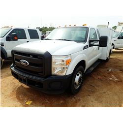 2011 FORD F350 SERVICE TRUCK, VIN/SN:1FD8X3G66BEA30163 - EXT CAB, V8 ENGINE, A/T, SERVICE BODY, ODOM