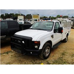 2008 FORD F350 SERVICE TRUCK, VIN/SN:1FDSF34548ED85779 - V8 GAS ENGINE, A/T, READING SERVICE BODY, O