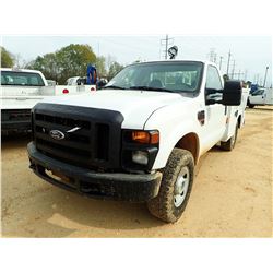 2009 FORD F250 SERVICE TRUCK, VIN/SN:1FDSF21R19EA15909 - 4X4, FORD DIESEL ENGINE, A/T, RAWSON KOENIG