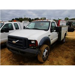 2007 FORD F450 SERVICE TRUCK, VIN/SN:1FDXF47P57EA02360 - 4X4, FORD POWER STROKE ENGINE, A/T, KNAPHEI