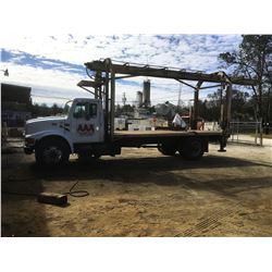 2007 INTERNATIONAL 4700 WINCH TRUCK, VIN/SN:YH317378 - S/A, DT446E DIESEL, 6 SPEED TRANS, FLATBED WI