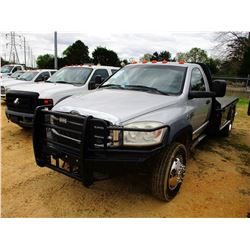 2008 STERLING FLATBED TRUCK, VIN/SN:3F6WK66A08G351098 - 4X4, CUMMINS DIESEL, A/T, 12' FLATBED BODY, 