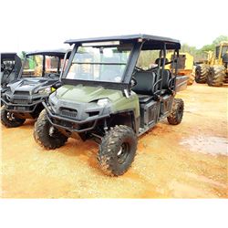 2013 POLARIS RANGER CREW 800 VIN/SN:4XAWH76A2D2292022 - 4X4, GAS ENGINE, METER READING 709 HOURS