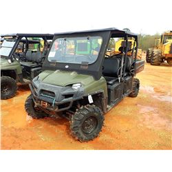 2011 POLARIS RANGER CREW 800 VIN/SN:4XAWH76A3B2179094 - 4X4, GAS EGNINE, METER READING 898 HOURS
