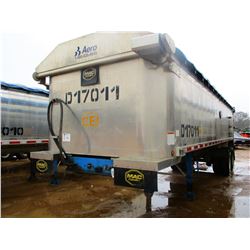 2017 MAC DUMP TRAILER, VIN/SN:5MADA3020HS039505 - T/A, 30' LENGTH, 38" HIGH SIDE, SMOOTH SLIDE ALUM 