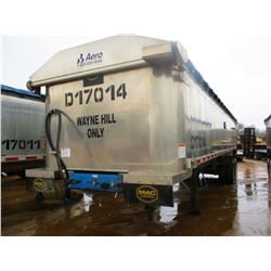 2017 MAC DUMP TRAILER, VIN/SN:5MADA3420HC039508 - T/A, 34' LENGTH, 38" HIGH SIDE, SMOOTH SLIDE ALUM 