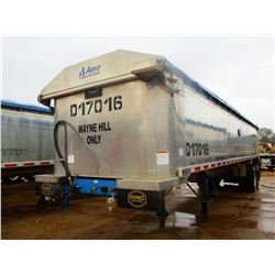 2017 MAC DUMP TRAILER, VIN/SN:5MADA3429HCB39510 - T/A, 34' LENGTH, 38" HIGH SIDE, SMOOTH SLIDE ALUM 