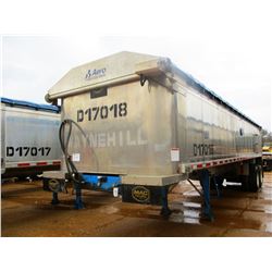 2017 MAC DUMP TRAILER, VIN/SN:5MADA3422HC039512 - T/A, 34' LENGTH, 38" HIGH SIDE, SMOOTH SLIDE ALUM 