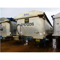 2017 MAC DUMP TRAILER, VIN/SN:5MADA3021HS039500 - T/A, 30' LENGTH, 38" HIGH SIDE, SMOOTH SLIDE ALUM 