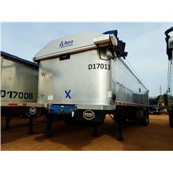 2017 MAC DUMP TRAILER, VIN/SN:5MADA3429HC039507 - T/A, 34' LENGTH, 38" HIGH SIDE, SMOOTH SLIDE ALUM 