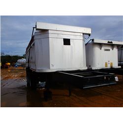 2001 HARDEE HRDT350AS DUMP TRAILER, VIN/SN:1H9ACD63814127697 TRI-AXLE, FRAME TYPE, ALUM, 28' LENGTH,