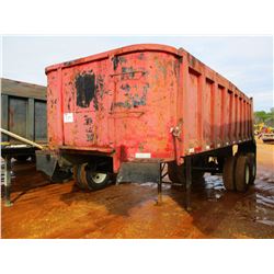 1979 PACK DUMP TRAILER, VIN/SN:ST1835 - T/A, 23' LENGTH