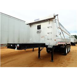 2017 EAST GENESIS DUMP TRAILER, VIN/SN:1E1D1P387HR058691 - TRI-AXLE, AIR LIFT TRAIL AXLE, 24' DUMP B