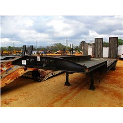 FLATBED TRAILER, - T/A, 34' LENGTH, RAMPS, DOVETAIL, 235/75R17.5 TIRES (COUNTY OWNED)