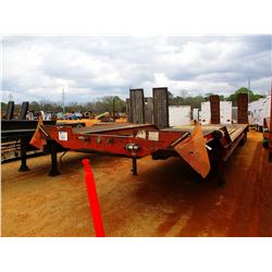 LOWBOY TRAILER, VIN/SN:187961 - TRI-AXLE, 47' LENGTH, 102" WIDTH, DOVE TAIL, HYD RAMPS, MOTOR GRADER