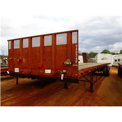 1998 CLARK FLATBED TRAILER, VIN/SN:1C2DL4228WA006346 - T/A, 43', AIR RIDE, 11R22.5 TIRES