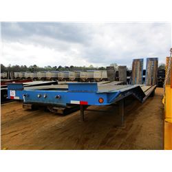 1993 CLARK LOWBOY TRAILER, VIN/SN:1CD2L4823PA004624 - T/A, 50' LENGTH,DOVETAIL, RAMPS, 255/70R22.5 T