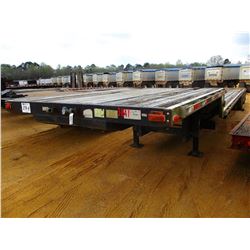 2000 TRANSCRAFT DTL2000 FLATBED TRAILER, VIN/SN:1TTE48208Y1063847 - T/A, 47' LENGTH, AIR RIDE SUSP, 