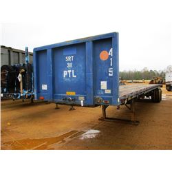 1998 UTILITY FS2CHE FLATBED TRAILER, VIN/SN:1UYFS2458WA352401 - T/A, 45' LENGTH, 285/75R22.5 TIRES