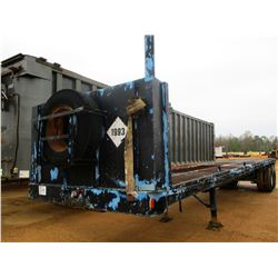 FLATBED TRAILER, - T/A, 39' LENGTH, 10.00-20 TIRES (BILL OF SALE ONLY)