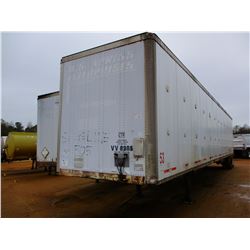 1999 WABASH DVCVHPC VAN TRAILER, VIN/SN:1JJV532W4XL581805 - T/A, 53' LENGTH, BARN DOOR, 11R22.5 TIRE