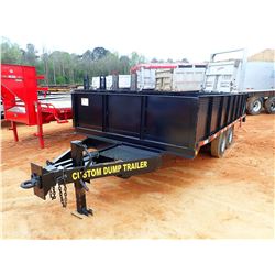 CUSTOM DUMP TRAILER, - T/A, 22' LENGTH, PINTLE HITCH, 215/75R17.5 TIRES