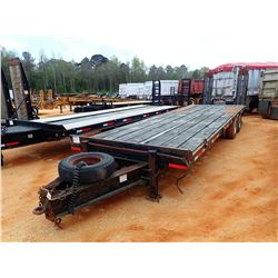 TAG TRAILER, - 30' LENGTH, DOVETAIL, RAMPS, PINTLE HITCH (BILL OF SALE ONLY)