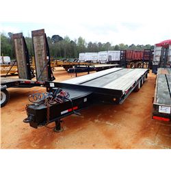 2006 KAUFMAN TAG TRAILER, VIN/SN:15XFH29386L001876 - TRI-AXLE, 24' LENGTH, 8' WIDTH, DOVETAIL, RAMPS