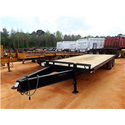 STRYKER FLATBED TRAILER, - T/A, 26' DOVETAIL, RAMPS, PINTLE HITCH, 235/80R16 TIRES