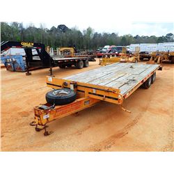 1995 ECONOLINE MP423DE FLATBED TRAILER, VIN/SN:42EDPHE41T1000635 - T/A, 23', DOVETAIL, RAMPS, 8-14.5