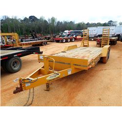 ECONOLINE TRAILER, VIN/SN:42EDPCG2XH100D557 - T/A, 84" X 18', WOOD FLOOR, FOLD DOWN RAMPS