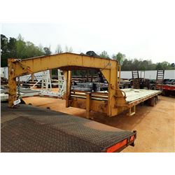 1987 ECONOLINE G428D GOOSENECK TRAILER, VIN/SN:42EDG2844H10000626 - T/A, 28' LENGTH, DOVE TAIL, RAMP