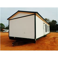 - 16'X32' OFFICE TRAILER, 2 BATHROOMS, WATER HEATER, SINK, CABINETS, WORK TABLE, FLOURESCENT LIGHTS,