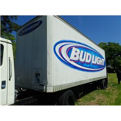 FLEXI VAN TRAILER, VIN/SN:238780 - S/A, 30' ROLL UP DOOR, LIFT GATE, 10-22 TIRES