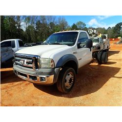 2006 FORD F450 CAB & CHASSIS, VIN/SN:1FDXF46P66EC65764 - FORD DIESEL ENGINE, A/T (DOES NOT OPERATE)